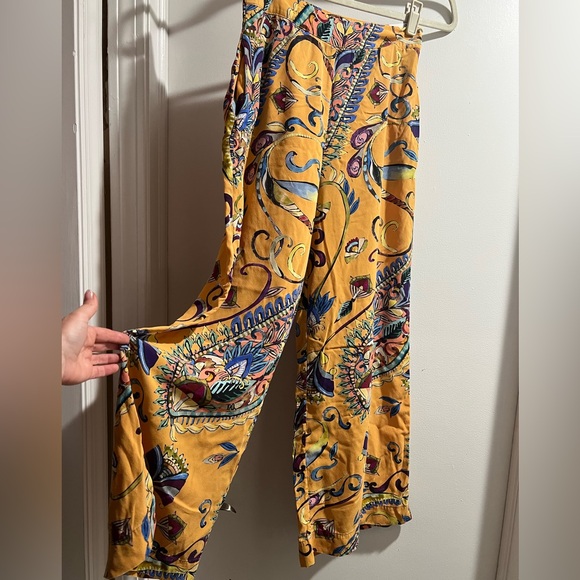 Vintage Robert Graham Multicolor Paisley Wide leg pants - Picture 3 of 5